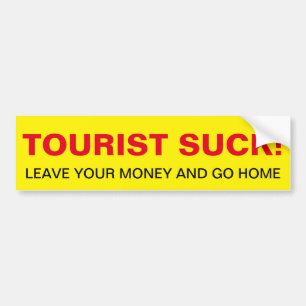¡Turista Suck! Pegatinas para coches