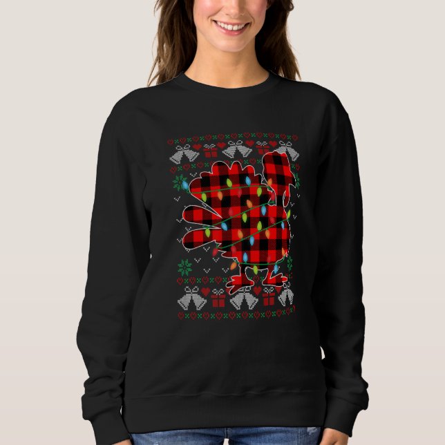 Turkey   Xmas Lights Ugly Christmas Sweater (Anverso)