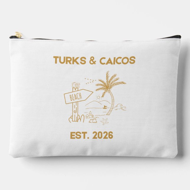 Turks y Caicos Vintage Playa Bolsa Grande (Anverso)