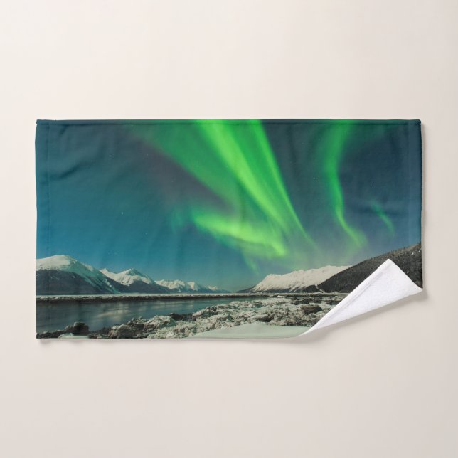 Turnagain Arm Aurora (Toalla de mano)