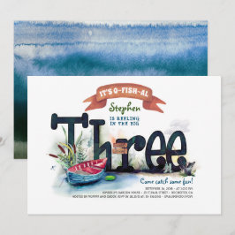 Turno 3 Invitación de cumpleaños de niños con tema