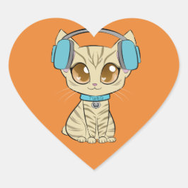 Turq Classic Heart Pegatina