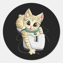 Turq Classic Round Pegatina