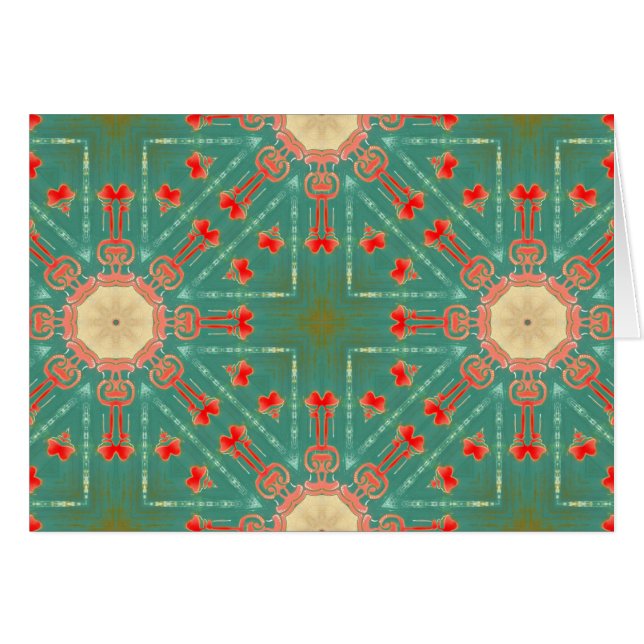 Turquesa atractiva bohemia Starbursts coralino NT (Anverso (Horizontal))