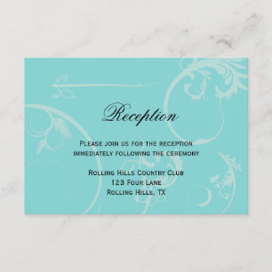 Turquesa con recepción de nubes negras