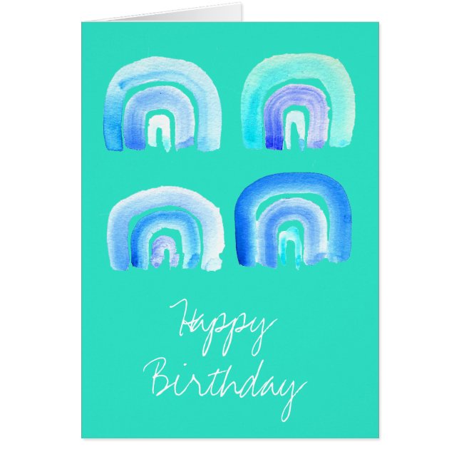 Turquesa de arco iris azul (Frente)