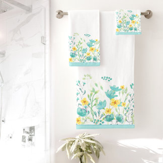 Turquesa de borde floral acuático