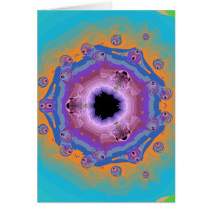 Turquesa de la mandala del fractal del pavo real