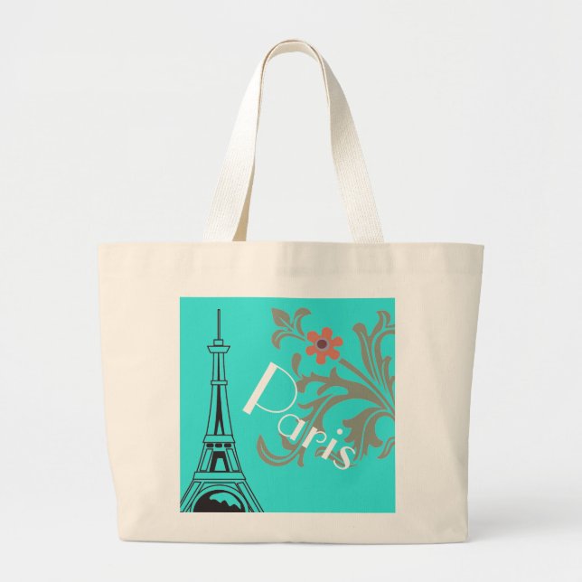 Turquesa París, Compras O Bolsas De Playa (Frente)