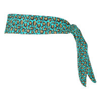 Turquesa Retro con Lunares de Leopardo Rock de los