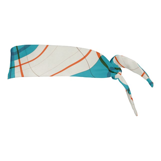 Turquesa y Red Swirls (Girar 90)