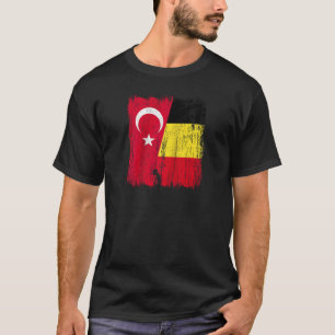 Turquía Bélgica Media bandera Turca Belga Jersey R