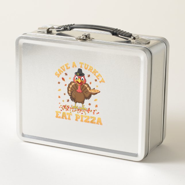 TURQUÍA COME PIZZA Shirt Adult Vegan Niños Gracios (Anverso)