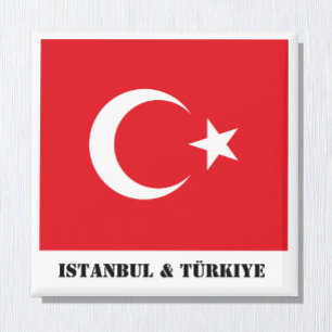 Turquía, Estambul y Türkiye, imán de bandera turca