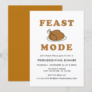 Turquía: Invitación de fiesta amistosa moderna