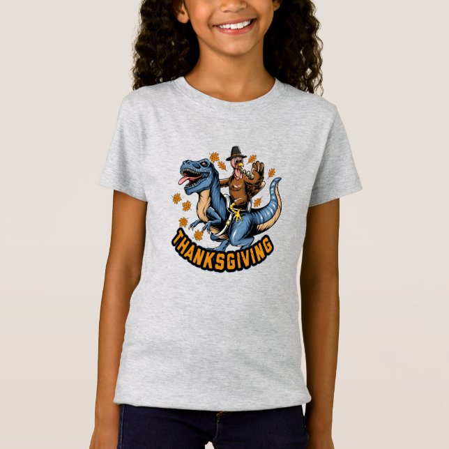 Turquía monta una camiseta tiranosauria T-rex (Anverso)