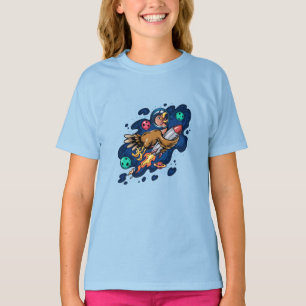 Turquía montando un cohete espacial con camiseta d