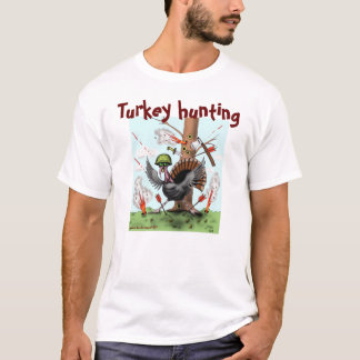 Turquía que caza la camiseta divertida de la