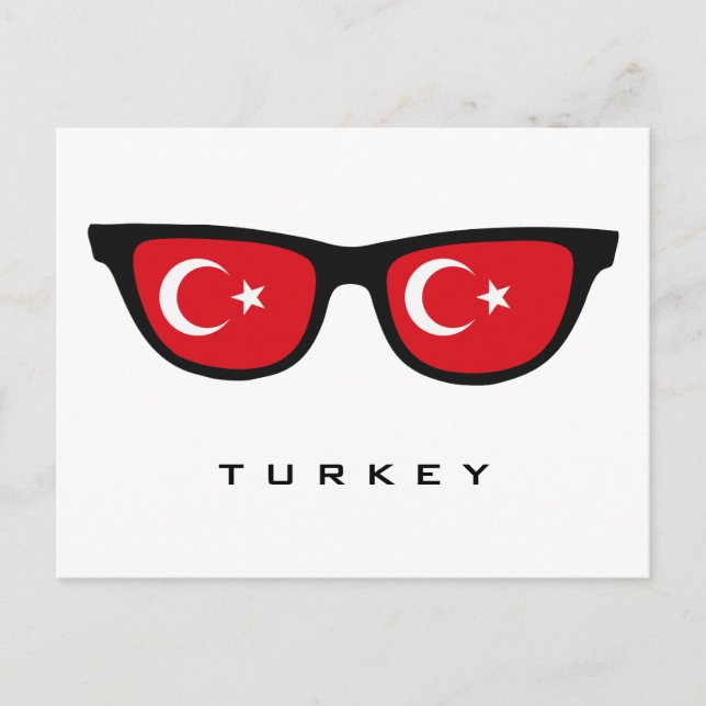 Turquía sombras personalizado texto y postal color (Anverso)