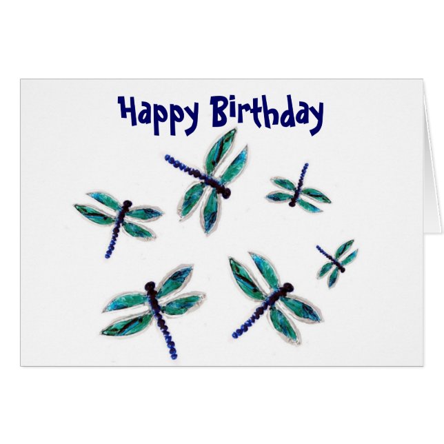 Turquoise Bugs Dancing Dragonfly (Anverso (Horizontal))