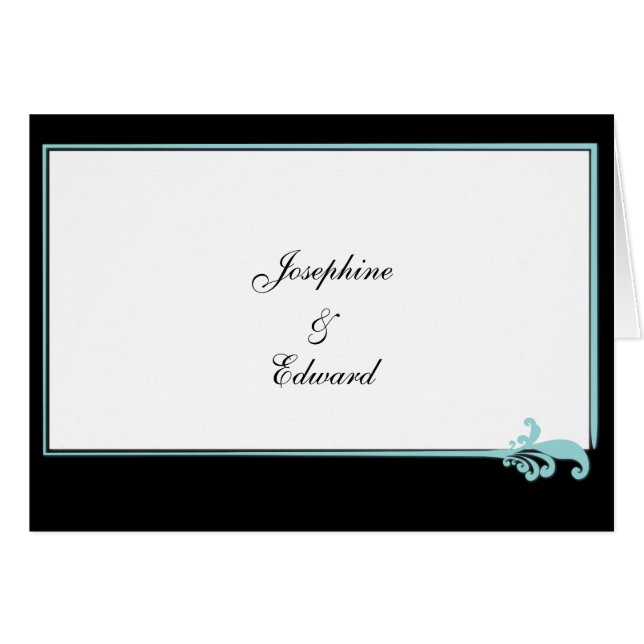 Turquoise Fleur de lis (Anverso (Horizontal))