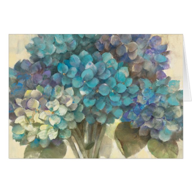 Turquoise Hydrangea (Anverso (Horizontal))