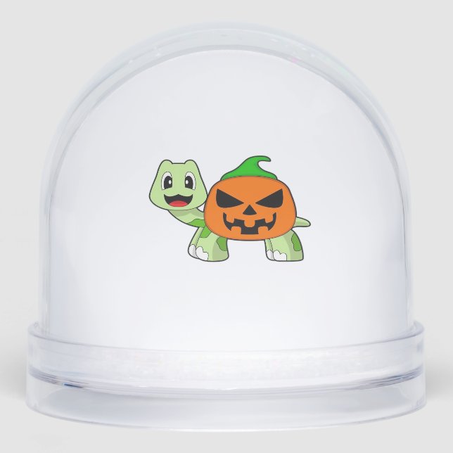 Turtle Halloween Pumpkin Classic T-Shirt (Anverso)