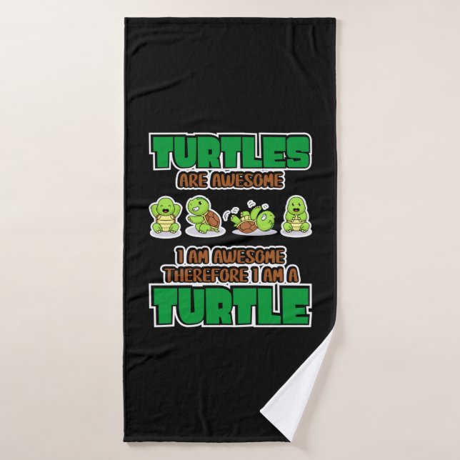 Turtle Lover | Las tortugas son increíbles (Toalla de baño)