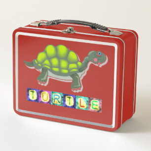 Turtle Metalizado Lunch Box