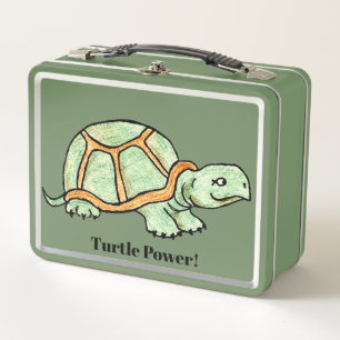 Turtle Metalizado Lunch Box