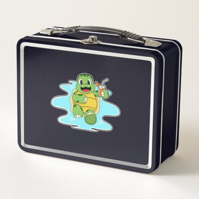 Turtle with Drink in Water (Anverso)