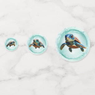 Turtle-y asombrosa mesa confetti