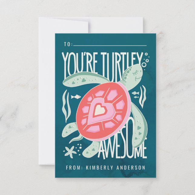 Turtley Awesome Card (Anverso)