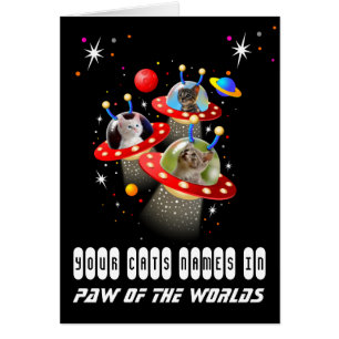 Tus 3 gatos en una escena de ciencia ficción de OV