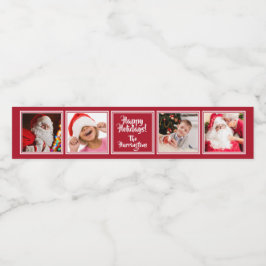 TUS 4 etiquetas de botella de texto del personaliz