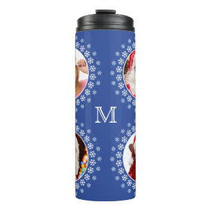 TUS 4 FOTOS en un vaso de personalizado de copo de