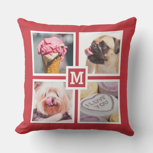 TUS 8 FOTOS Y LA almohada MONOGRAMA (Anverso)