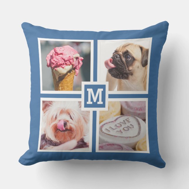 TUS 8 FOTOS Y LA almohada MONOGRAMA (Anverso)