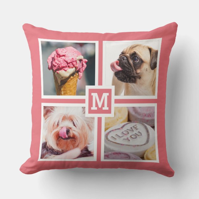 TUS 8 FOTOS Y LA almohada MONOGRAMA (Anverso)