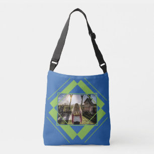 TUS bolsas de foto y monograma de patrones geométr