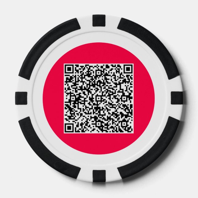 Tus fichas de póquer personalizadas QR Code Elija  (Anverso)