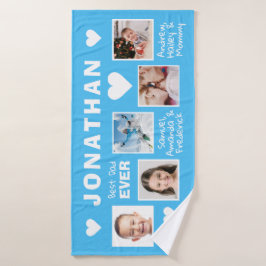 TUS fotos y nombres MEJOR toalla de baño DAD