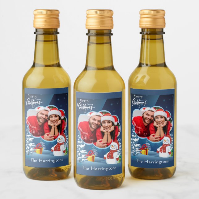 TUS Navidades de foto y nombre (Botellas)