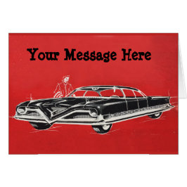 Tus palabras con el Sedan negro futurista