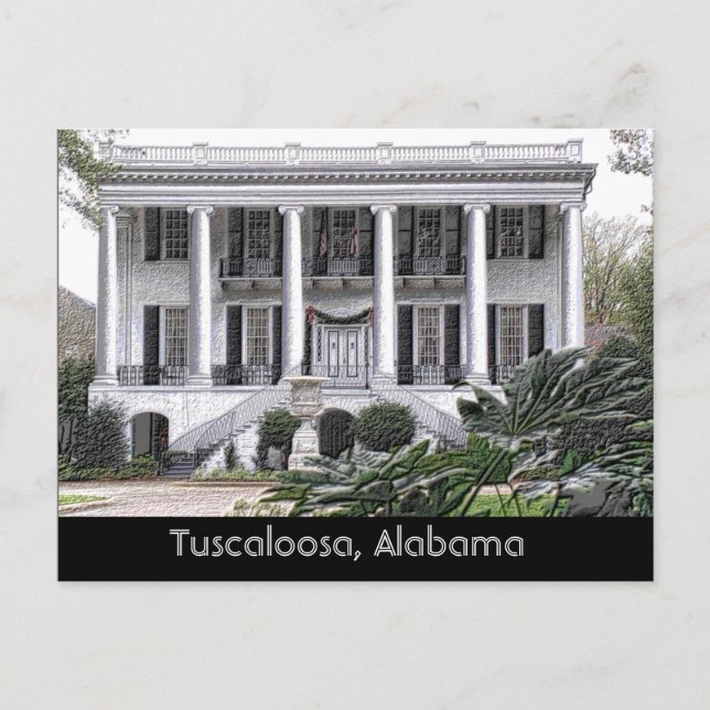 Tuscaloosa Alabama - postal (Anverso)