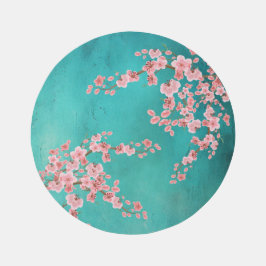 Tuscan Cherry Blossom Watercolor Area Rug