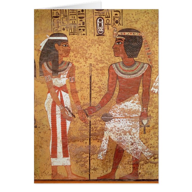 Tutankhamun y su esposa, Ankhesenamun (Frente)