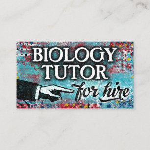 Tutor De Biología Para Tarjetas De Negocios De Alq