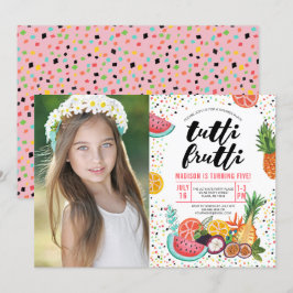 Tutti Frutti | Fiesta de Cumpleaños | Invitación d