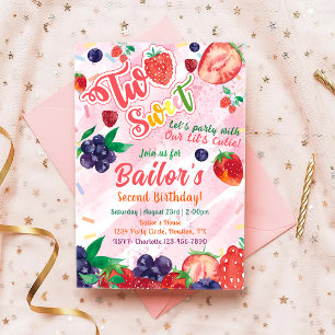 Tutti Frutti Invitación a cumpleaños de Fiesta d
